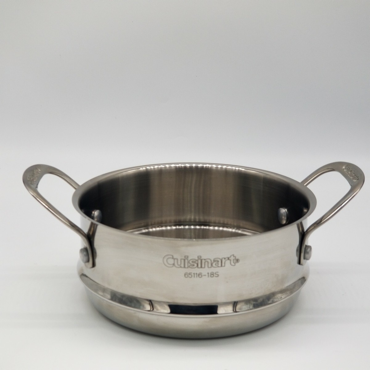 CUISINART Stainless Steel Steamer Strainer Insert Colander Pasta