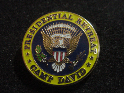Presidential Camp David  Lapel Pin - Free Shipping.