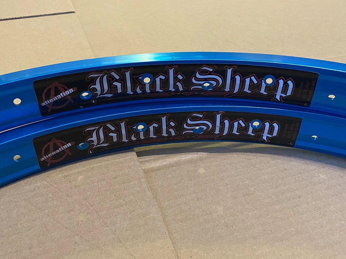 Alienation Black Sheep 24inch 36 Spoke Blue Bmx Rims (Nice) GT00812