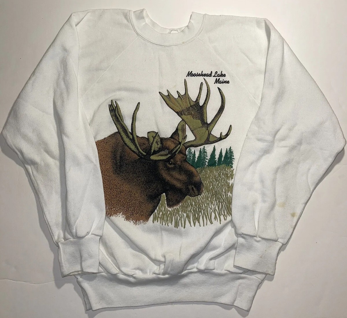 Vintage Moosehead Lake Maine Animal Nature Moose Graphic