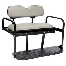 Folding Steel Frame Flip Rear Back Seat For EZGO Marathon Pre-1994 Golf Cart