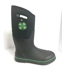 Bogs Womens Classic Tall 4-H Boot Black 11 M