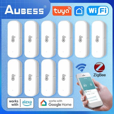 Neu Smart Wifi / ZigBee Temperature Humidity Sensor Monitor for Alexa Google DE