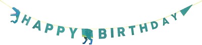 Talking Tables Party Dinosaurs Happy Birthday Garland Banner 11.5 ft