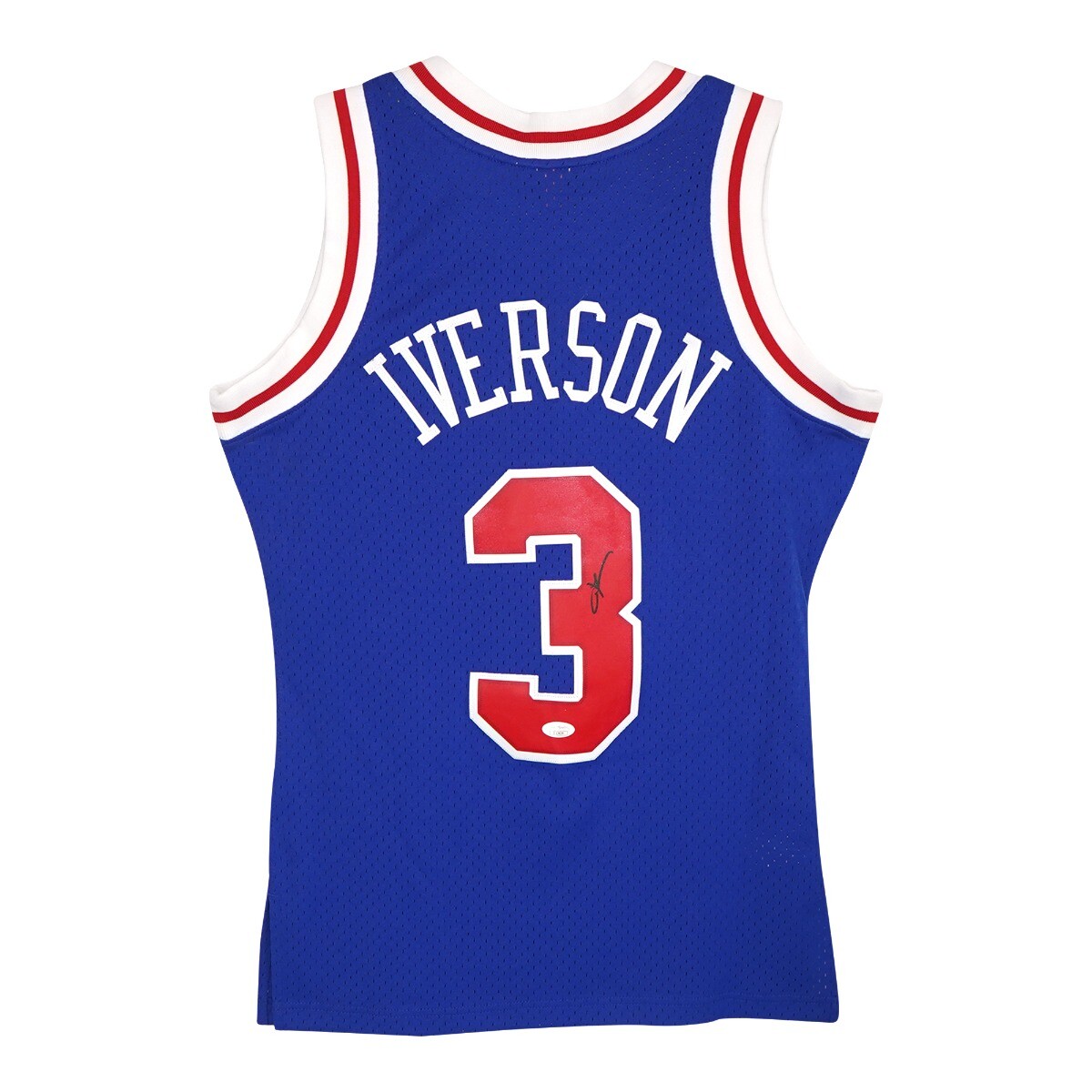 Allen Iverson auto 1996-97 Philadelphia 76ers Mitchell Ness