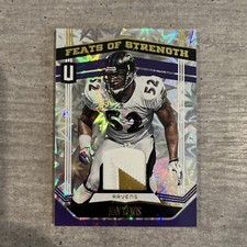 2019 PANINI UNPARALLELED FEATS OF STRENGTH RAY LEWIS 2 COLOR JERSEY IMPACT #/75