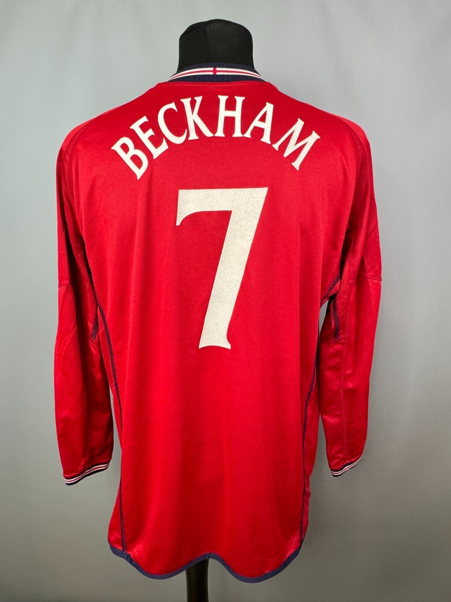 ENGLAND 2002 2004 BECKHAM AWAY SHIRT FOOTBALL SOCCER UMBRO