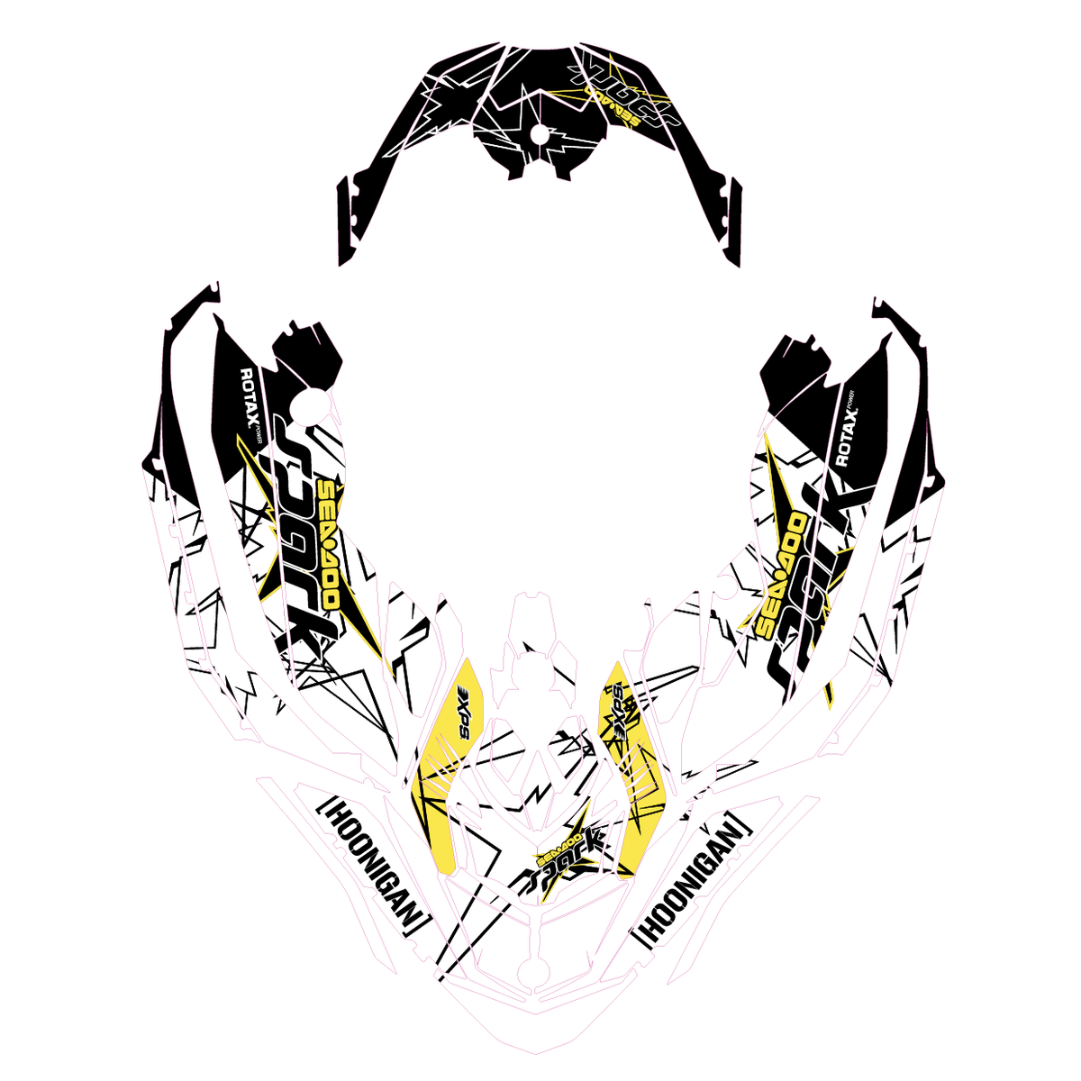 SEADOO SPARK trixx GRAPHIC KIT 2up + 3up Jet Ski SEA DOO Decal