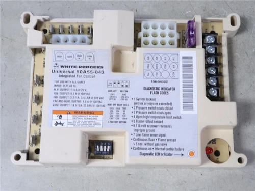 White Rodgers 50A55-843 Universal Integrated Fan Control HSI Systems #7