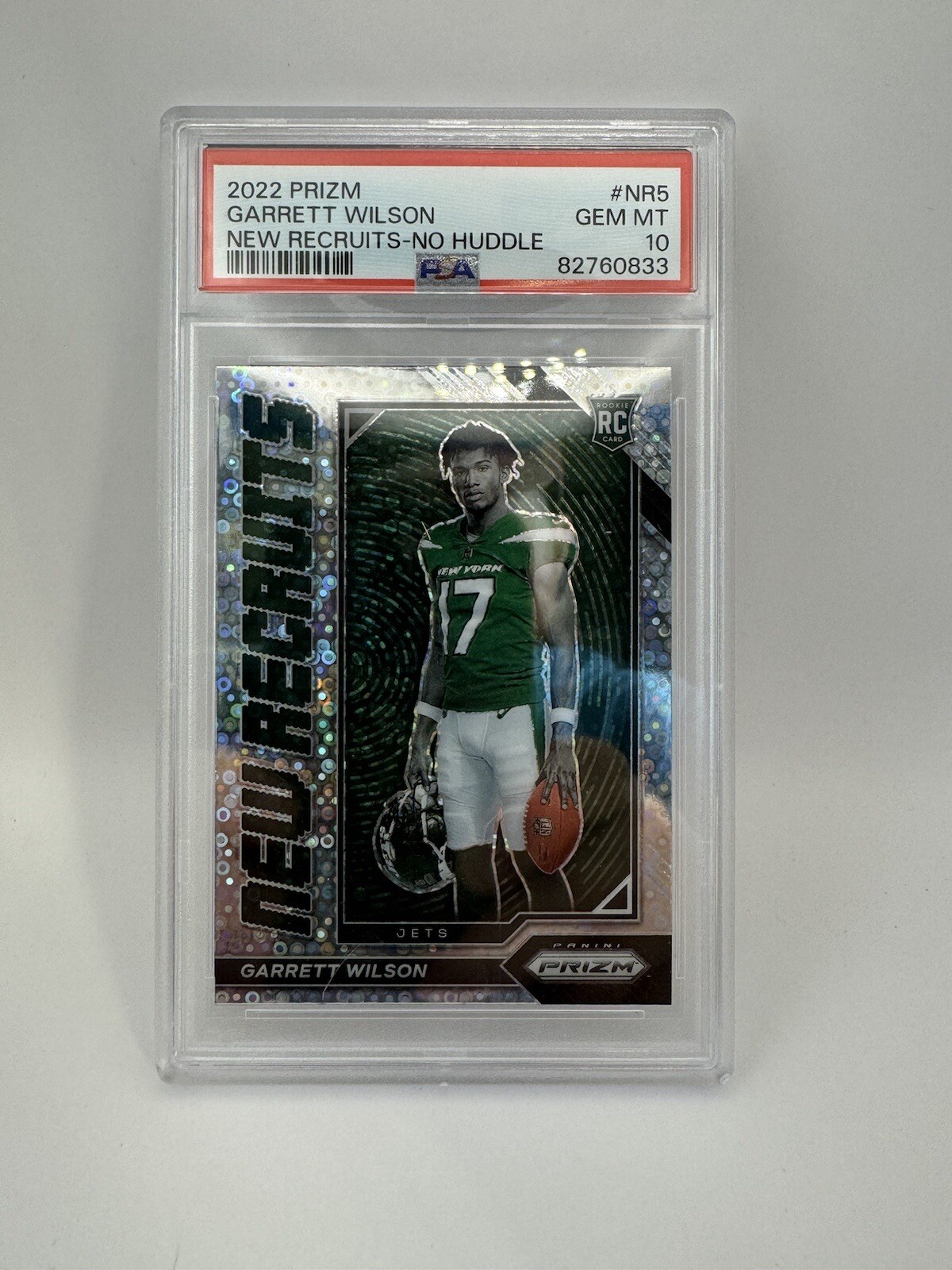 Garrett Wilson Panini Prizm New Recruits #NR5 No Huddle