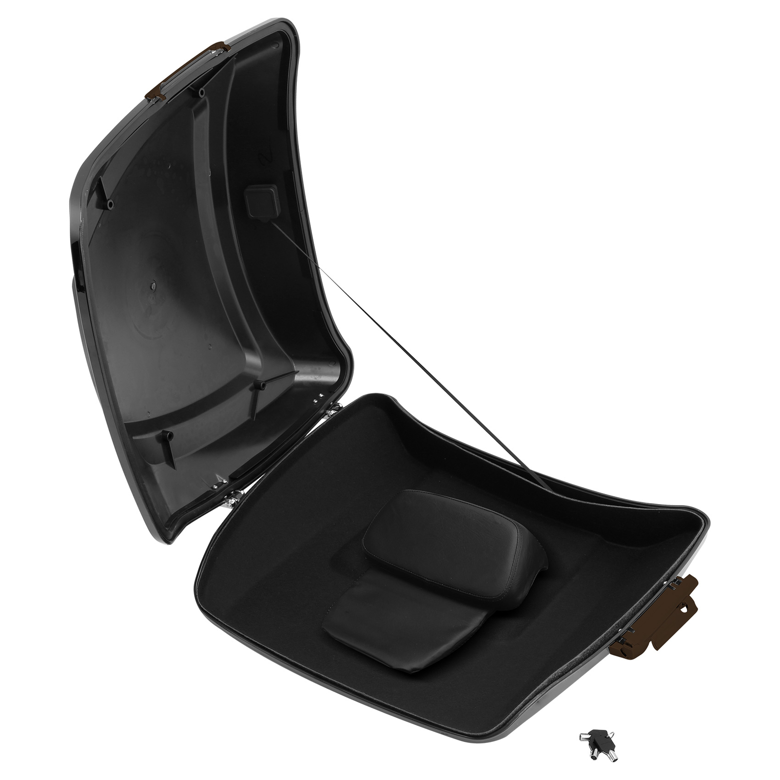 Black Razor Trunk Backrest Fit For Harley Electra Road Glide 14-25