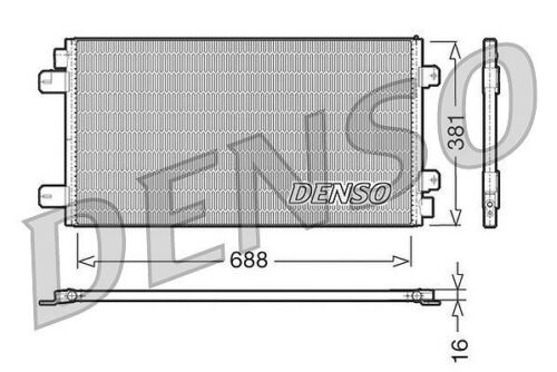 DENSO Kondensator, Klimaanlage  u.a. für NISSAN, RENAULT - Afbeelding 1 van 1