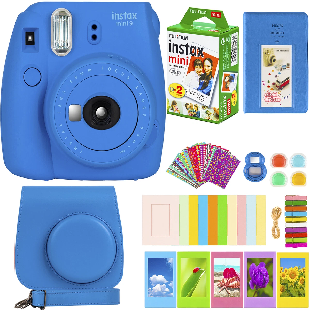 Fujifilm Instax Mini 11 Camera Sky Blue + 50 Fuji Film Top Accessory Bundle