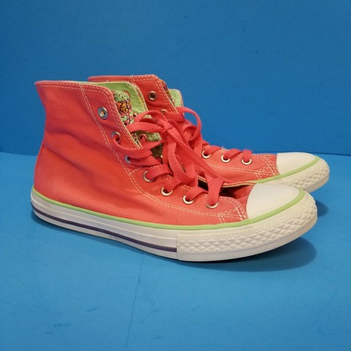 Tenis para mujer Converse Chuck Taylor All Star High Top Rosa talla 5 blancas - Imagen 2 de 9
