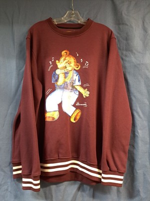 Bear The Beams Sweatshirt XL LS Casual Streetwear Rap Hip-hop 