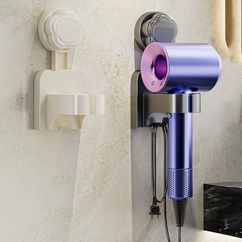 2Pcs Plastic Blow Dryer Hanger Punch-Free Air Blower Storage Bracket Bedroom