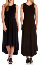 Karen Kane L14217 Black Hi Lo Stretch Jersey Maxi Dress - $99