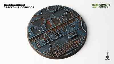 Gamers Grass Battle Ready Bases - Spaceship Corridor - Round 100mm (x1)
