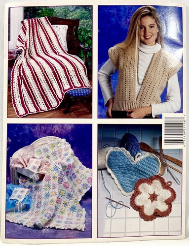 1993 ASN Learn To Crochet In Just 1 Day 1146 Right Hand Pattern Book Vintg 14267 - Picture 2 of 2