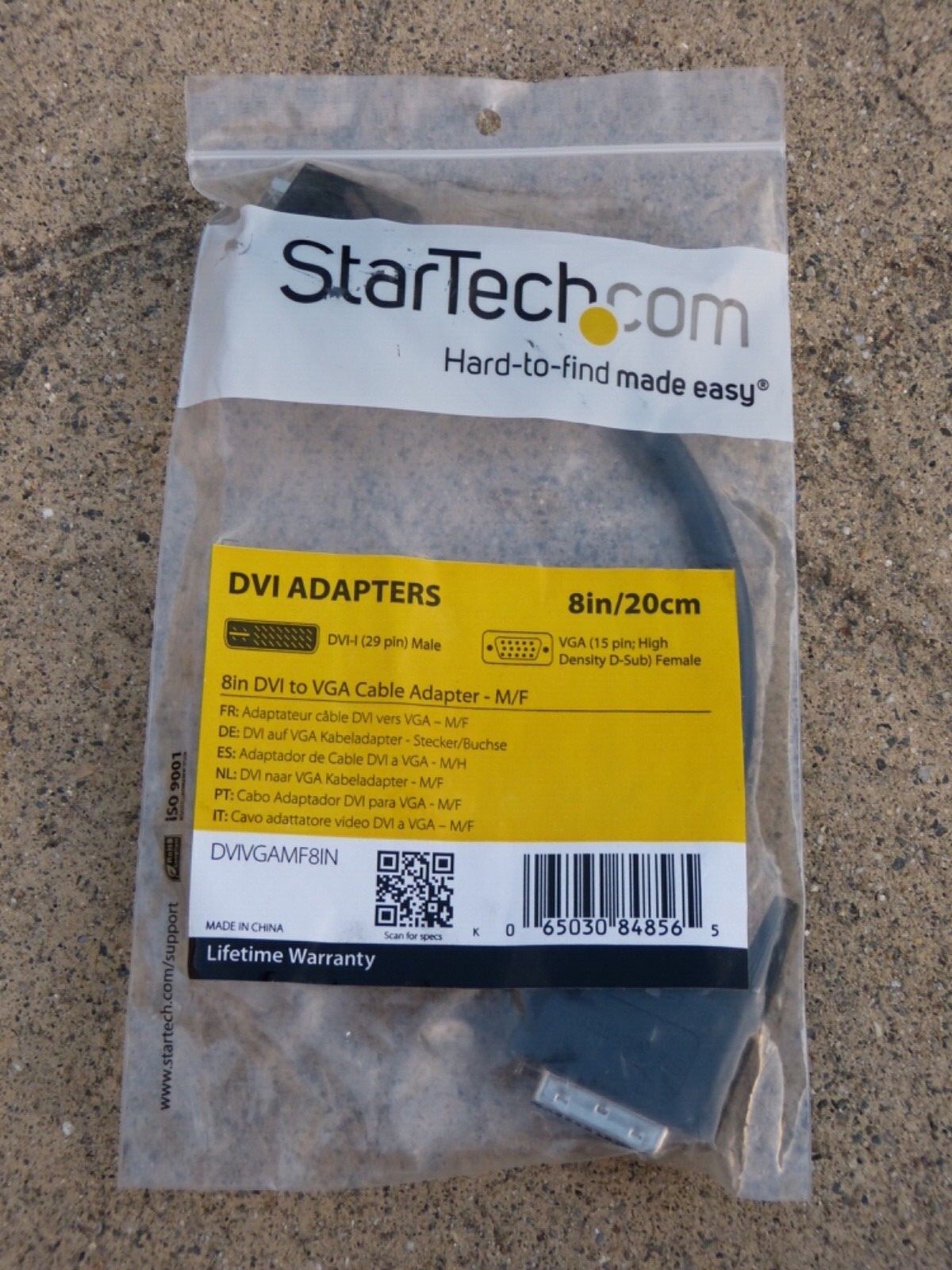 NEW - Star Tech 8 inch DVI to VGA Cable Adapter M/F, 29 pin male, 15 ...