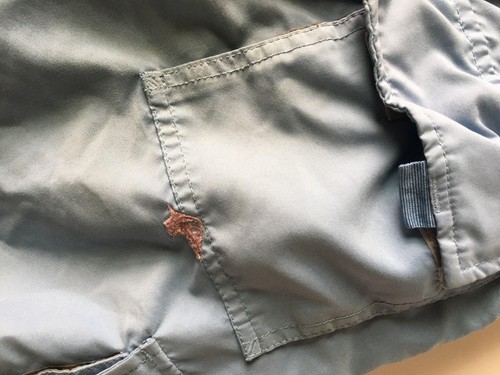 Kids quicksilver cargo light blue shorts with pockets 25 inches Waist size 10 - Picture 10 of 11