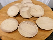10 Round Wooden Plates Serving Trays Display Charcuterie Board Choose Farmhouse