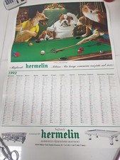 Hermelin Biliardi Poster Calendario 1992
