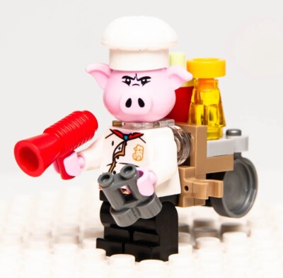 New Lego Monkie Kid Minifigure - Pigsy with Portable Kitchen