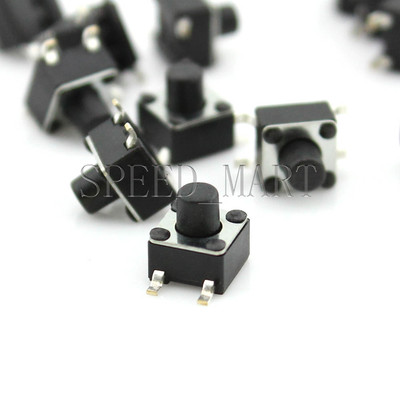 100x Momentary Tactile Tact Touch Push Button Switch 4 Pin SMT SMD 4 ...