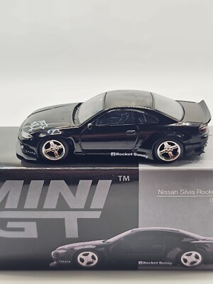 Mini GT 1:64 Nissan Silvia (S15) Rocket Bunny Black Pearl #602