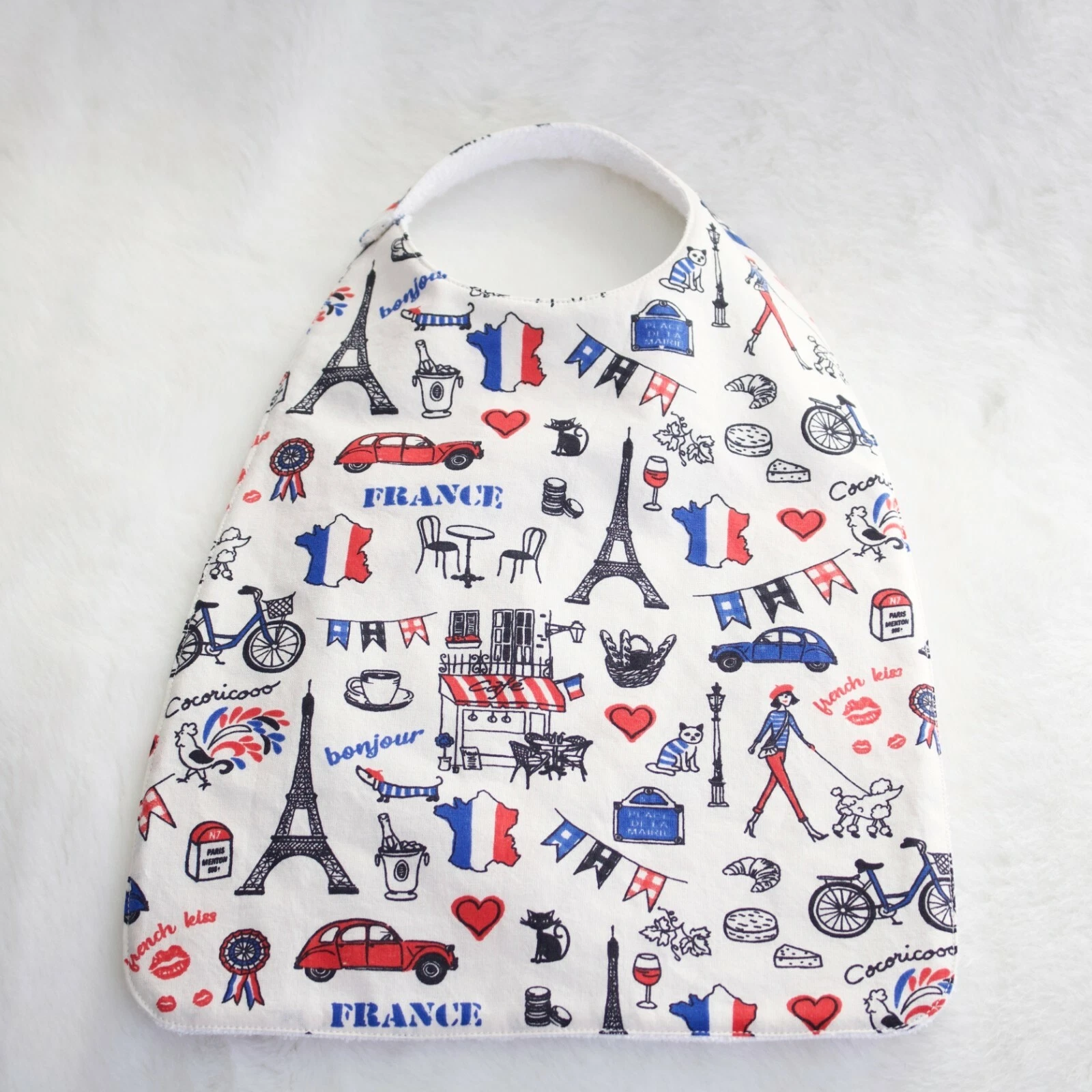 Maily Design - 1x France bib large model - Made in France - HandMade