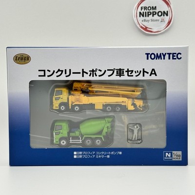 NEW TOMYTEC The Truck Collection Tracole Concrete Pump Car Set  A  Diorama