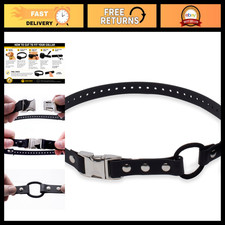 Adjustable Quick Snap Collar Strap 3/4" - Durable Black E-Collar for Training