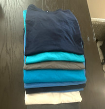 9 Gildan Heavy Cotton Mens Crew Neck Short Sleeve T-Shirts Multicolor M