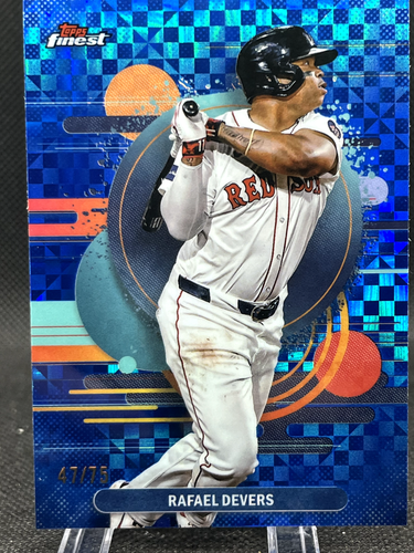Rafael Devers 2025 Topps Finest - #175 Uncommon Blue Checkerboard 47/75 Nice!