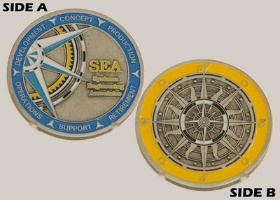 SEA Systems Engineering Associates Compass Challenge Coin  M#4