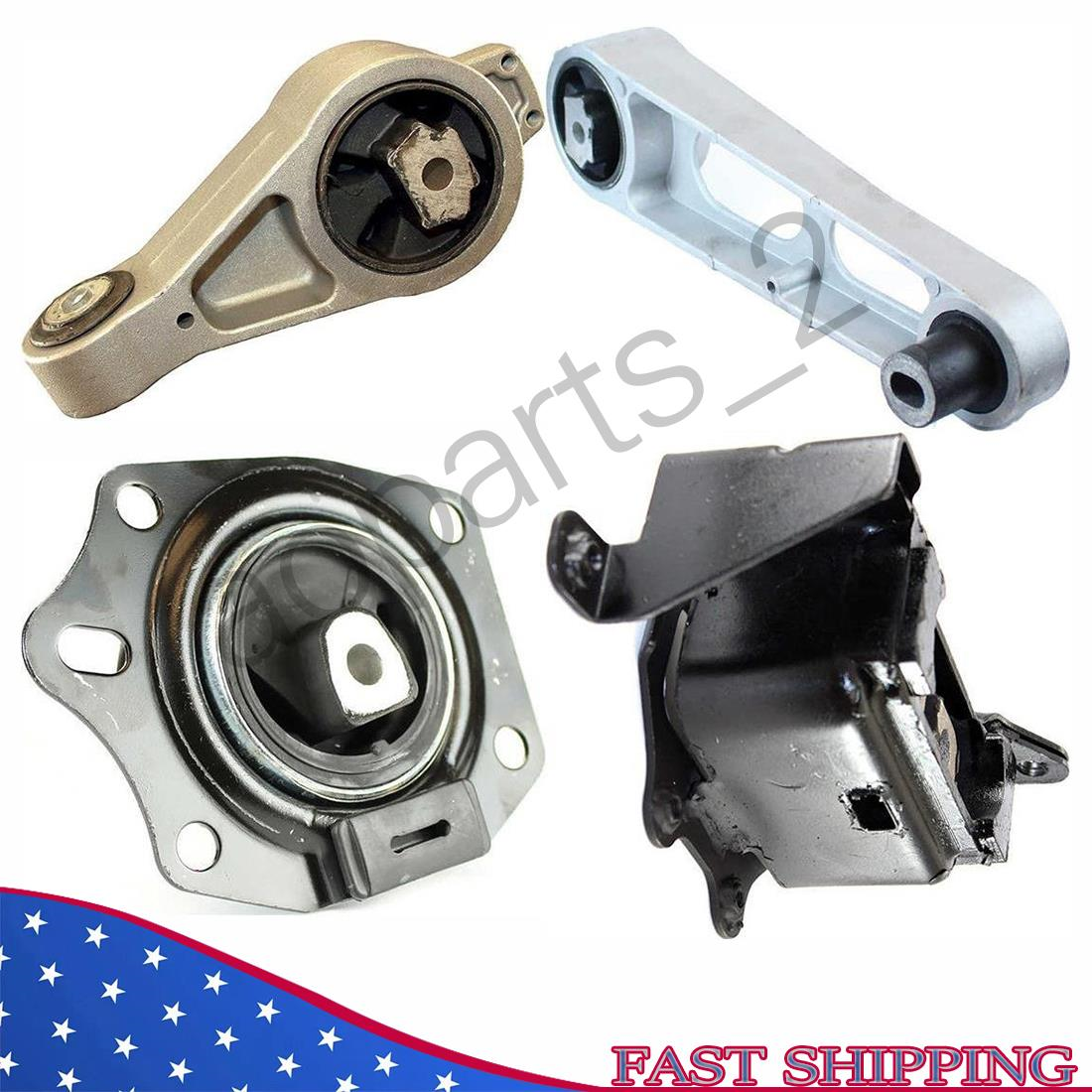 Engine Motor & Trans Mount 4PCS 01-09 for Chrysler PT Cruiser 2.4