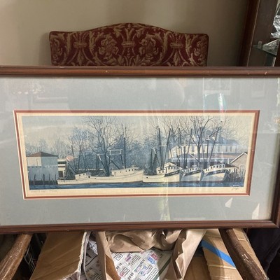 George Griff Framed Print Ltd Edition  31x17  signed 164/500 ''Fleets Inn 
