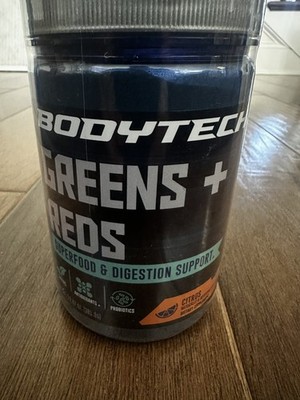 NEW Bodytech Greens + Reds Superfood & Digestion Support 30 Servings Citrus