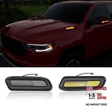 LED Hood Side Maker Light Compatible with 2019-2025 Dodge RAM 1500 Vent Scoop