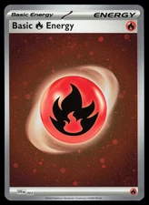 Basic Fire Energy 002 Cosmos Holo Pokemon Scarlet & Violet LP
