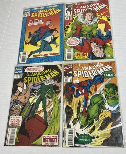 Spider-Man Mixed Lot of 4 Vintage Marvel Comics Numbers 381, 386, 387 & 388