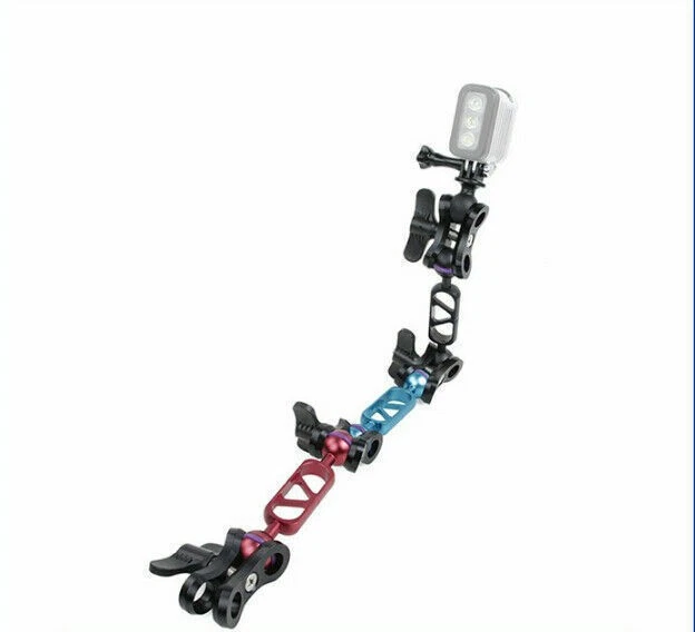 CNC Aluminum Diving Light Arm Ball Head Butterfly Clip Arm For Gopro Camera - Image 4 of 4