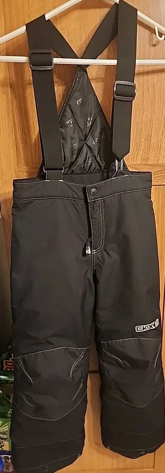 Youth Size 6 CKX Insulated Snowmobile Pants Black  - Image 2 of 4
