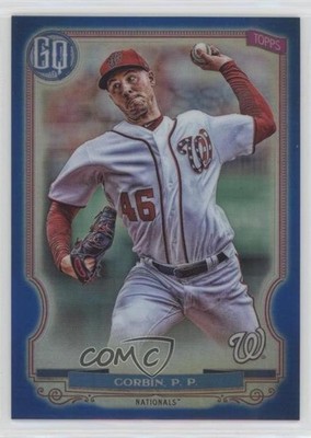 2020 Topps Gypsy Queen Box Topper Chrome Blue Refractor 77/99 Patrick Corbin 1u6