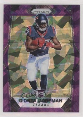 2017 Panini Prizm Rookies Purple Crystals 17/75 D'Onta Foreman Rookie RC 6s2