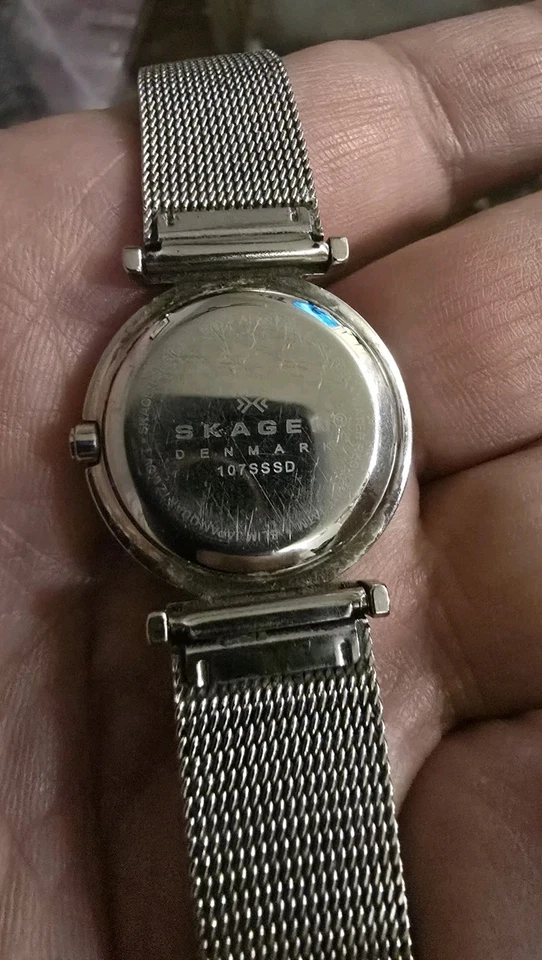 SKAGEN Denmark Watch Silver Tone Stainless Steel Classic Designer White Dial - Image 2 of 4