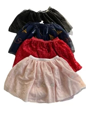 Cat And Jack Lot -4 Pull On Skirts Size M -(7/8)