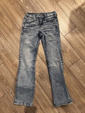 BKE Buckle Conner Bootcut Jeans Boys Size 10 Tall Blue Wash Denim