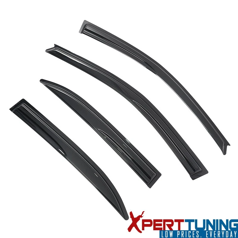 Se adapta a 03-08 Toyota Corolla Mugen Estilo Ventana Viseras Ventilación Protector de Lluvia 4 Piezas Acrílico Foto 4 de 4